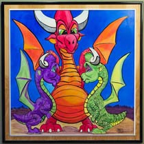 Dragon Painting - Trouble
