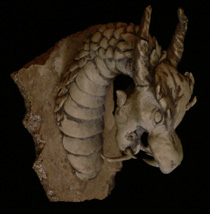 dragon sculpture ancient stone dragon head