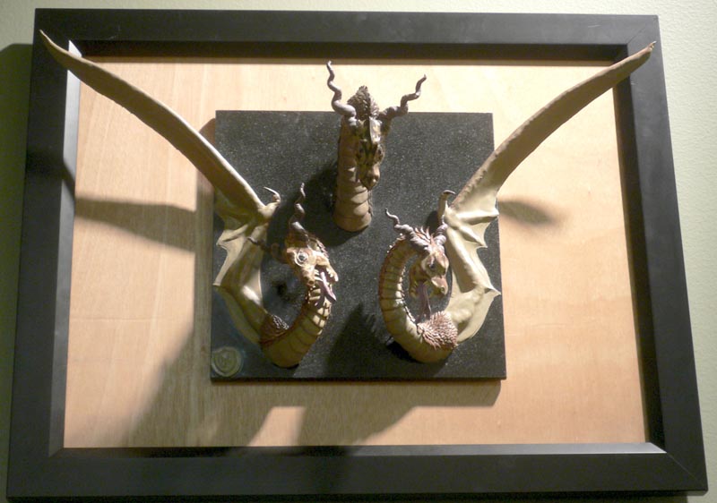 Dragon Sculpture - Triad - 3 Dragons